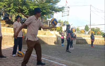 SAMBUT HUT KAB SOLSEL KE-21, CAMAT SBJ ADAKAN TURNAMEN BOLA VOLI PUTRI