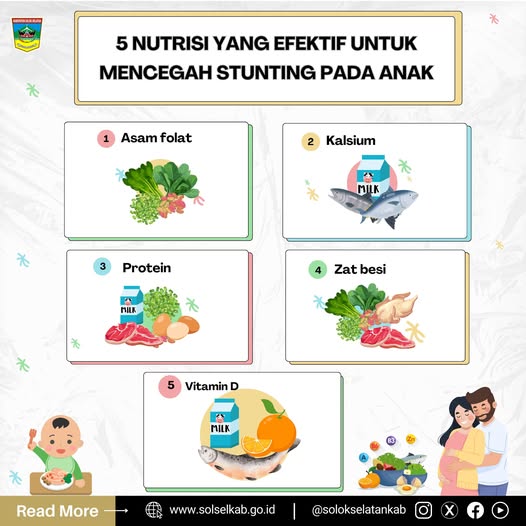 Langkah awal pencegahan stunting pada anak sejak dini, dimulai dari asupan ibu hamil hingga ke konsumsi makanan anak.