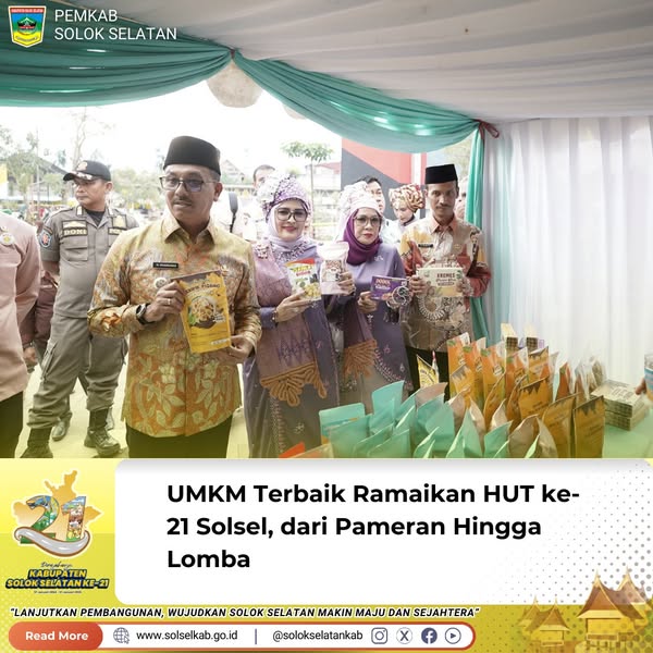 UMKM Terbaik Ramaikan HUT ke-21 Solsel, dari Pameran Hingga Lomba