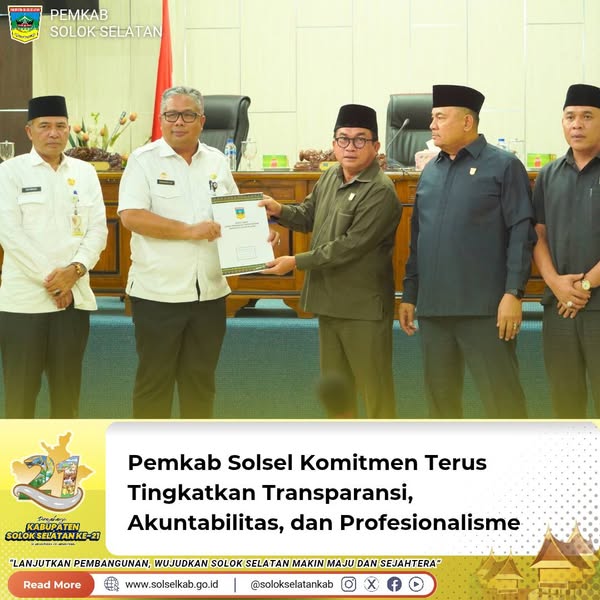 Pemkab Solsel Komitmen Terus Tingkatkan Transparansi, Akuntabilitas, dan Profesionalisme