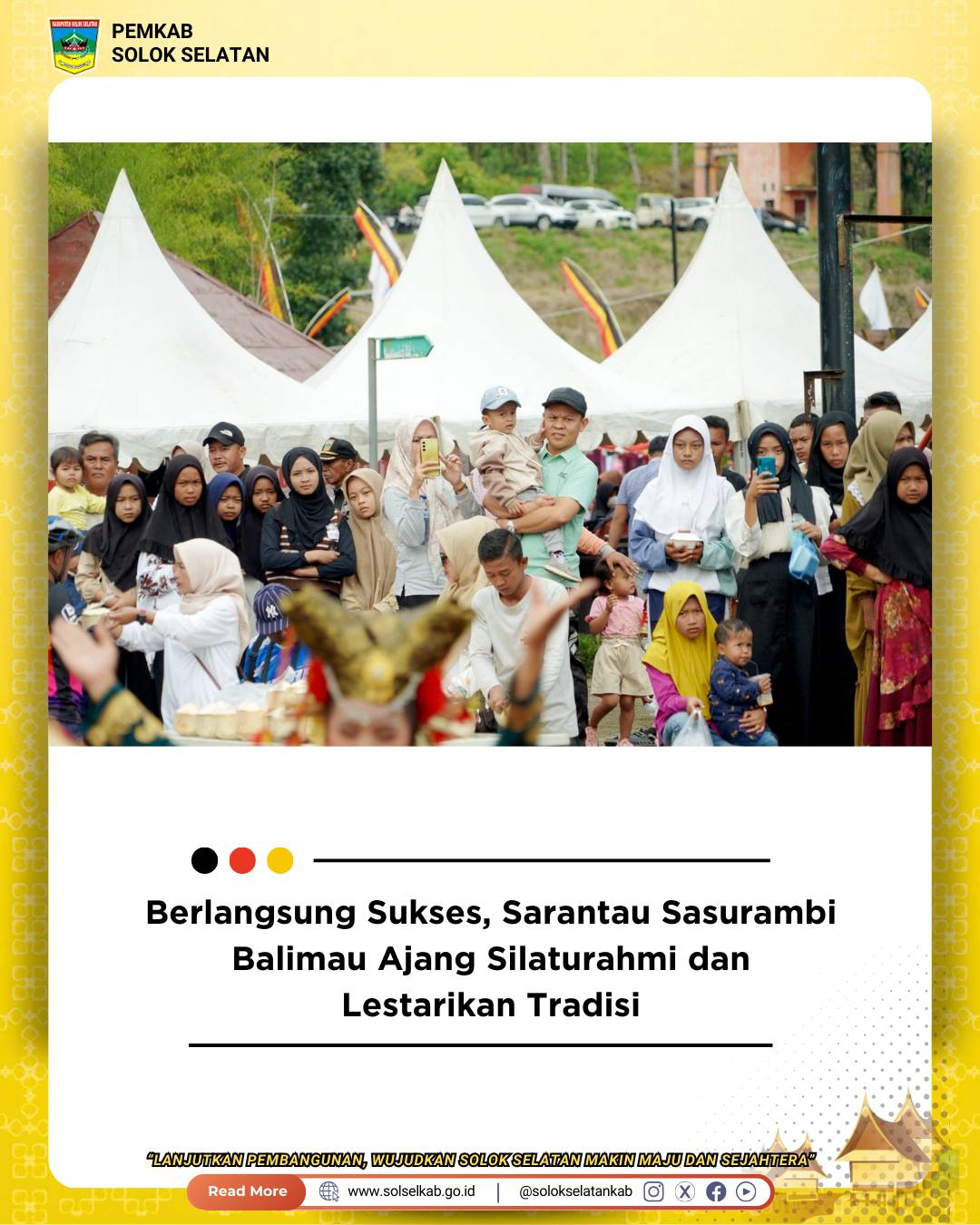 Berlangsung Sukses, Sarantau Sasurambi Balimau Ajang Silaturahmi dan Lestarikan Tradisi