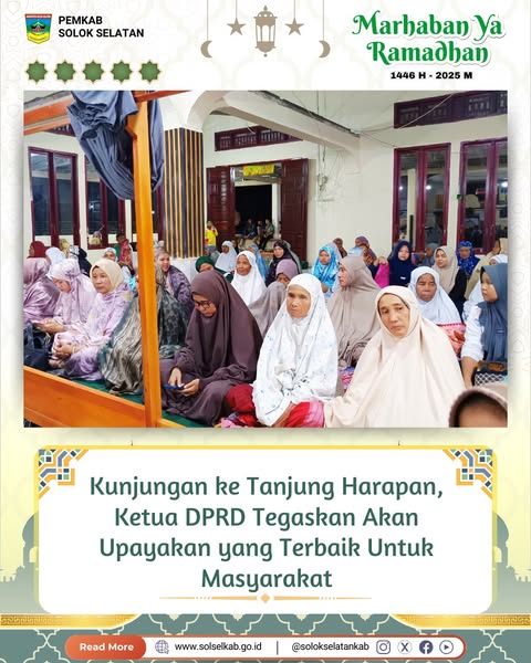 Kunjungan ke Tanjung Harapan, Ketua DPRD Tegaskan Akan Upayakan yang Terbaik Untuk Masyarakat