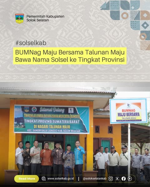 BUMNag Maju Bersama Talunan Maju Bawa Nama Solsel ke Tingkat Provinsi