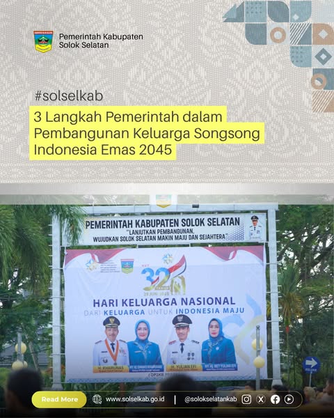 3 Langkah Pemerintah dalam Pembangunan Keluarga Songsong Indonesia Emas 2045