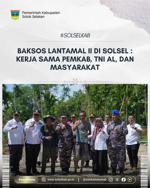 Baksos Lantamal II di Solsel : Kerja Sama Pemkab, TNI AL, dan Masyarakat