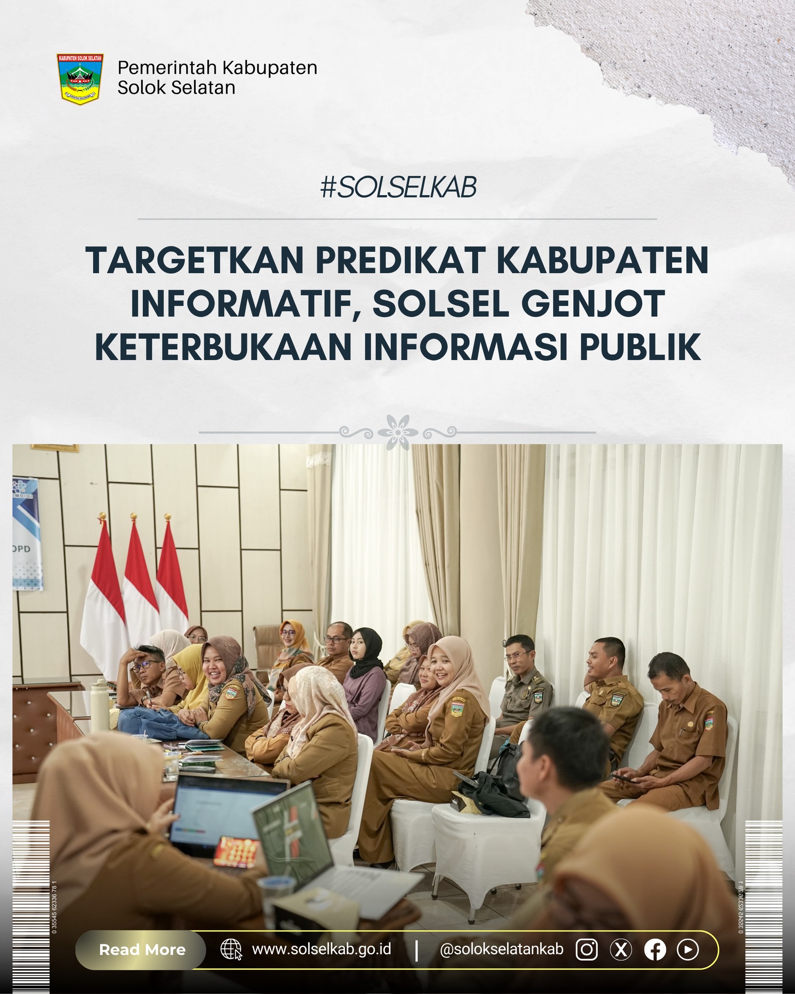 Targetkan Predikat Kabupaten Informatif, Solsel Genjot Keterbukaan Informasi Publik