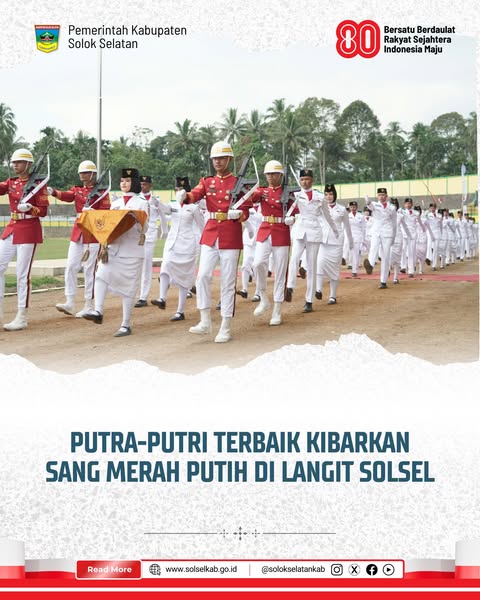 Putra-Putri Terbaik Kibarkan Sang Merah Putih di Langit Solsel