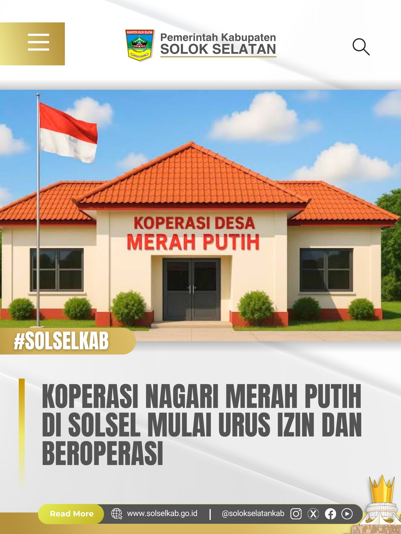 Koperasi Nagari Merah Putih di Solsel Mulai Urus Izin dan Beroperasi