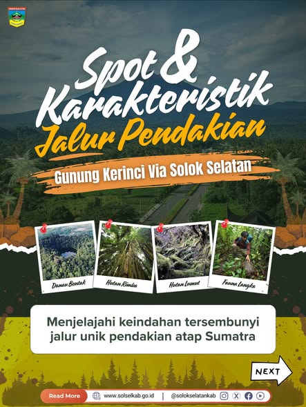 Indahnya Trek Pendakian Kerinci via Solok Selatan